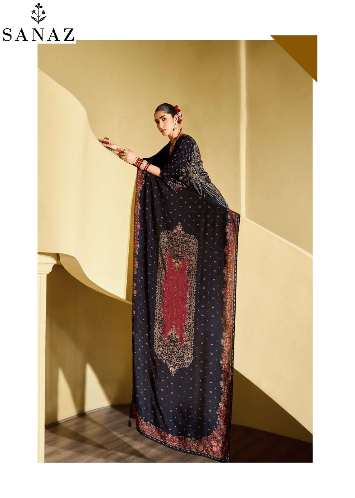 Naqsh Sanaz Viscose Muslin Pant Style Suits Manufacturer Ahmedabad