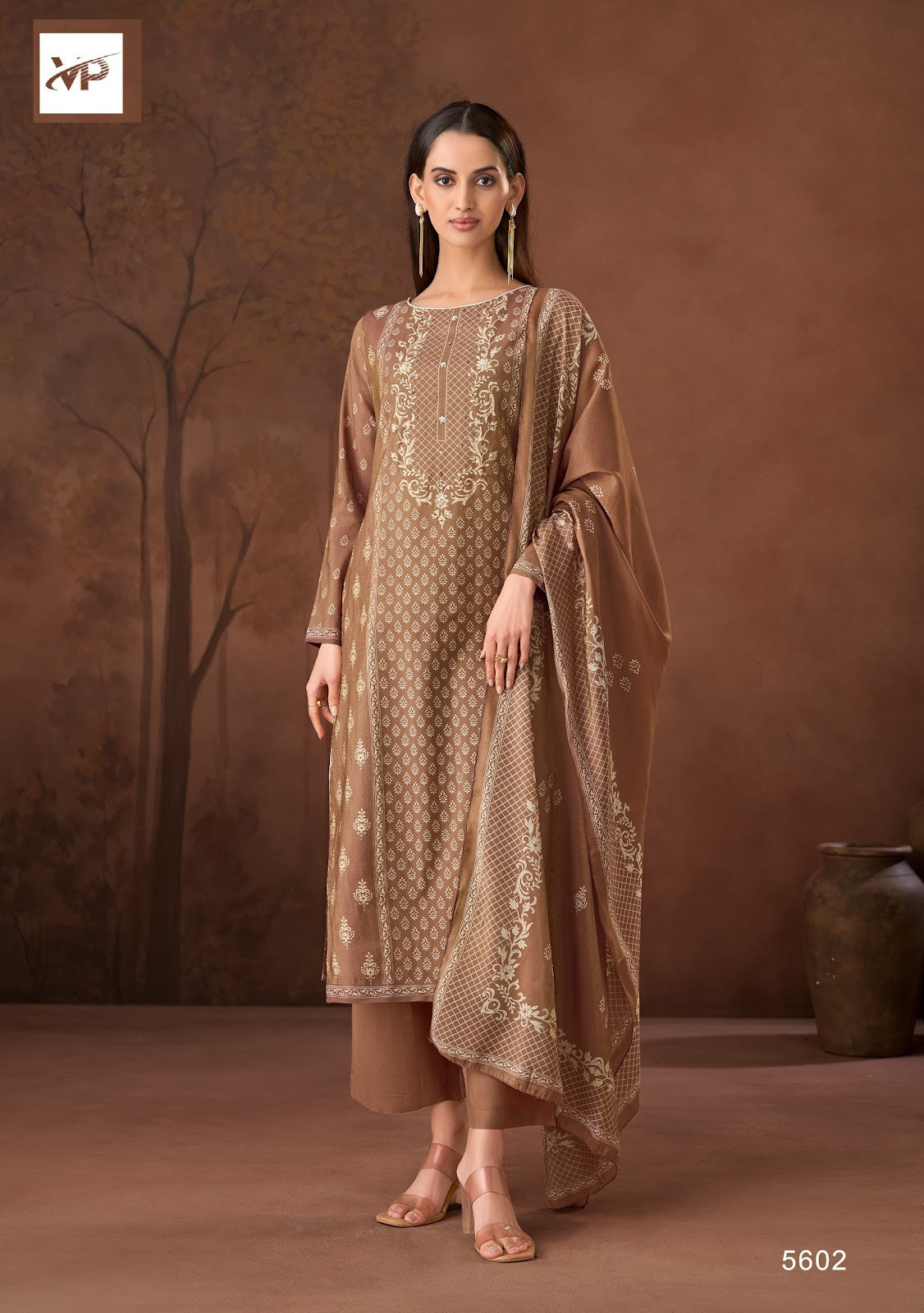 Naqsh Vp Brand Maslin Shimmer Karachi Salwar Suits Supplier Gujarat