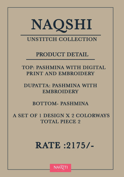 Naqshi Naariti Pashmina Suits Wholesaler Ahmedabad