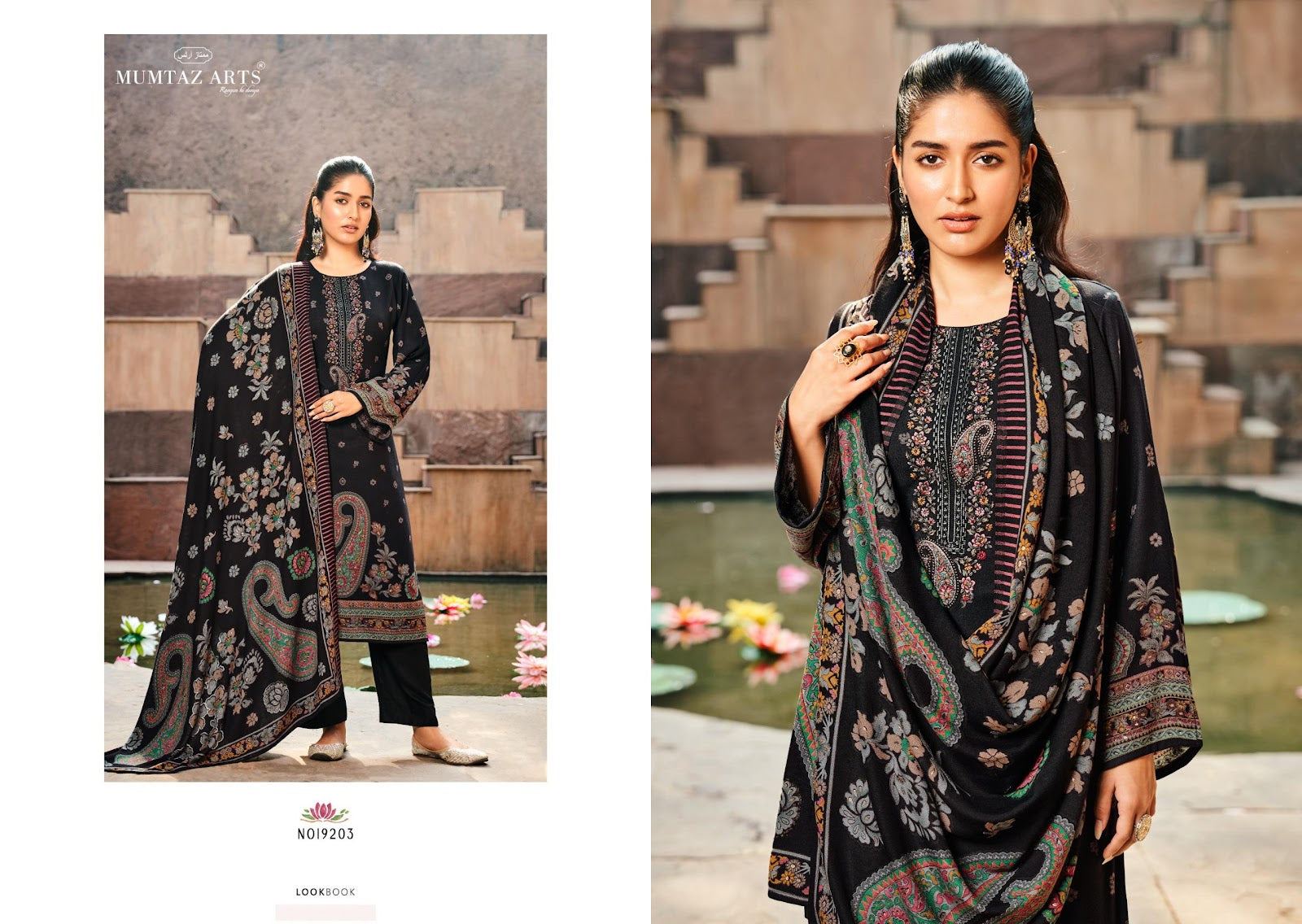 Naqush Mumtaz Arts Viscose Pashmina Suits Wholesaler Gujarat