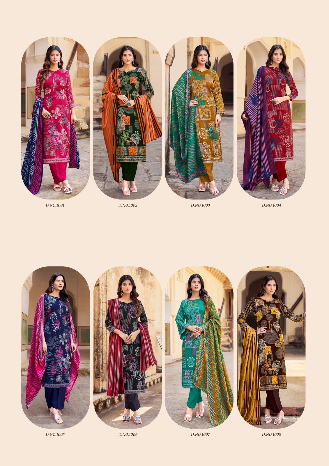 Naqush Roli Moli Pashmina Suits Supplier