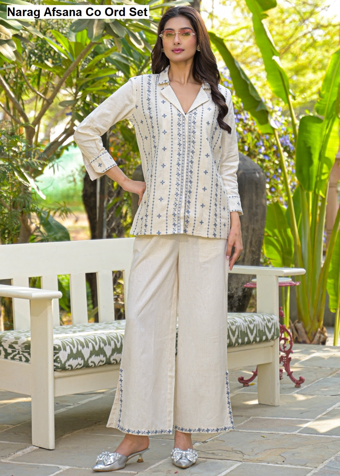 Narag Afsana Khadi Cotton Co Ord Set Manufacturer India