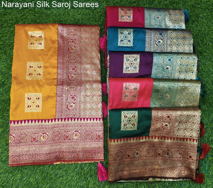 Narayani Silk Saroj Silk Sarees Exporter Ahmedabad