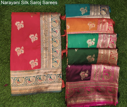 Narayani Silk Saroj Silk Sarees Exporter Ahmedabad