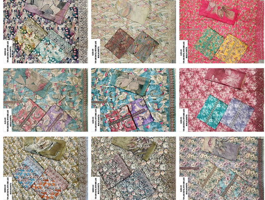 Nargis-Aliza Kesar Karachi Jam Satin Pant Style Suits Manufacturer Gujarat