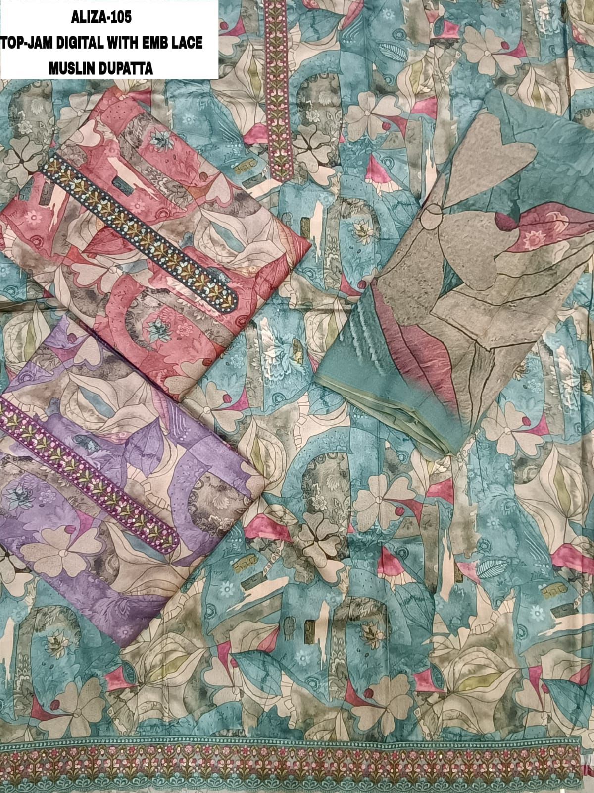 Nargis-Aliza Kesar Karachi Jam Satin Pant Style Suits Manufacturer Gujarat