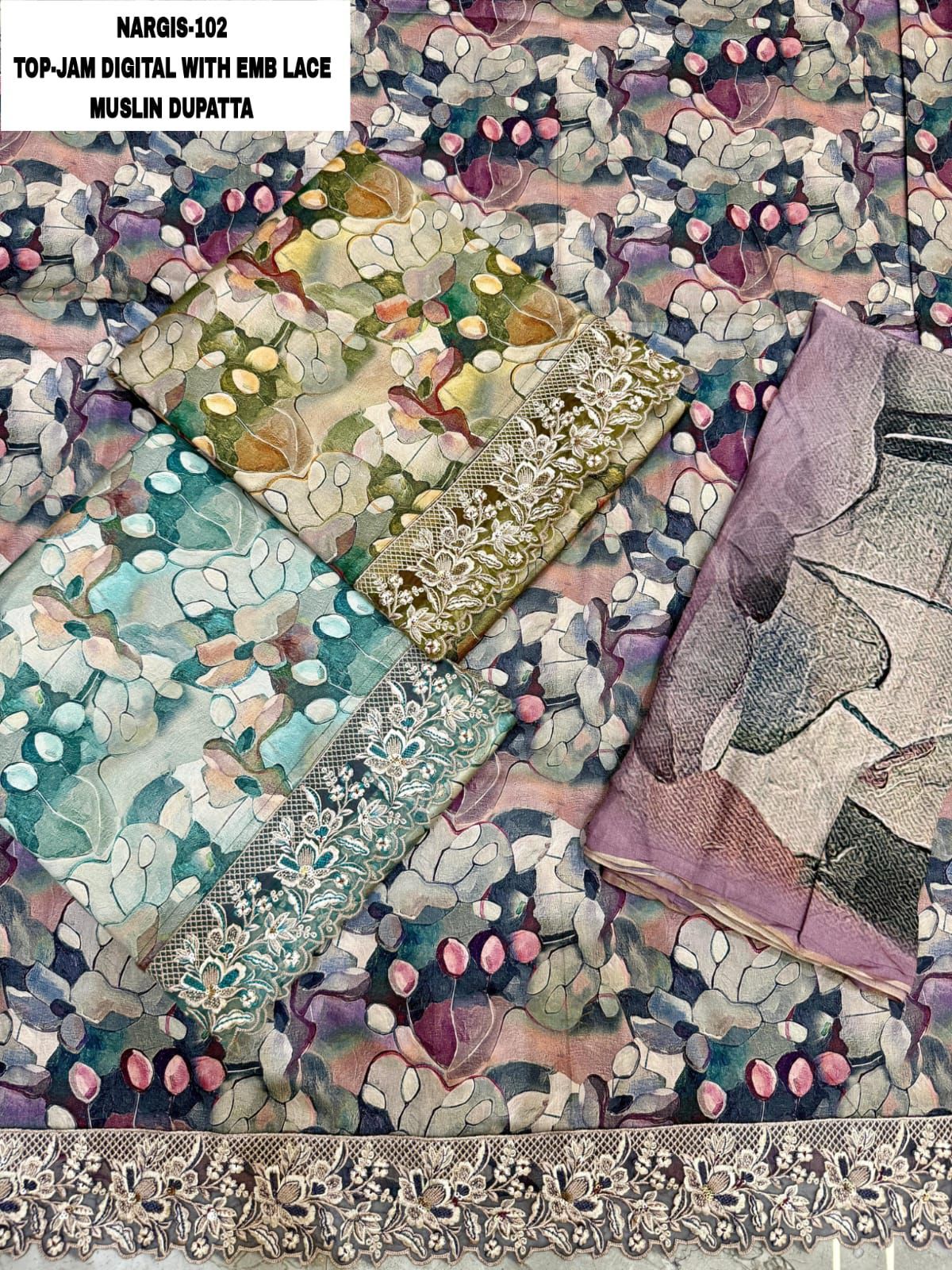 Nargis-Aliza Kesar Karachi Jam Satin Pant Style Suits Manufacturer Gujarat