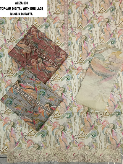 Nargis-Aliza Kesar Karachi Jam Satin Pant Style Suits Manufacturer Gujarat