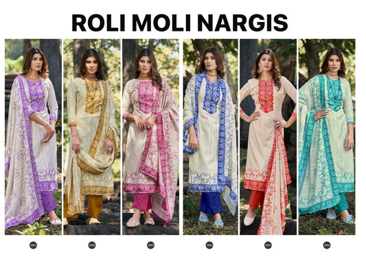 Nargis 2025 Roli Moli Pashmina Suits Wholesale