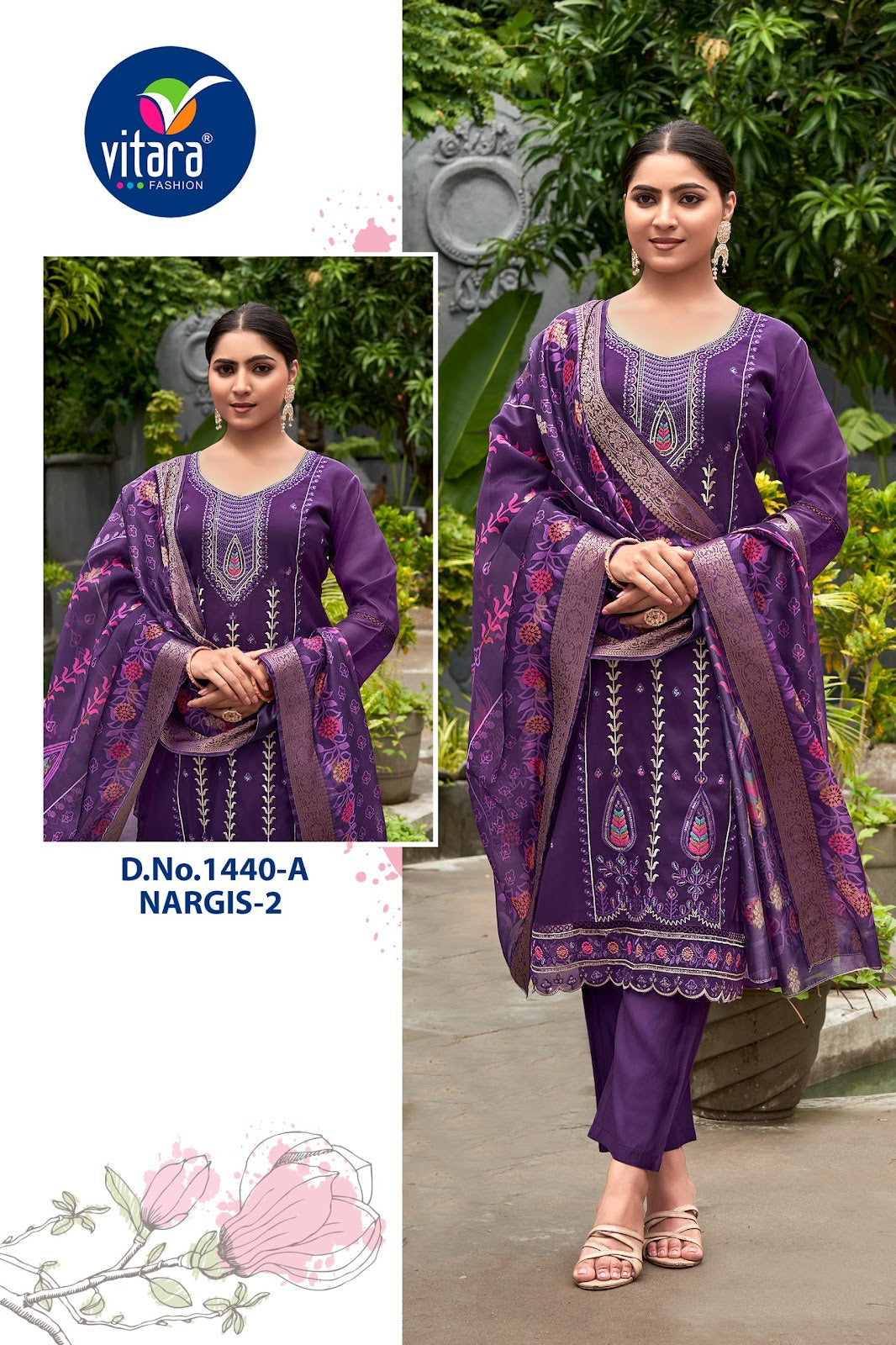 Nargis 2 Vitara Organza Readymade Pant Style Suits Wholesaler