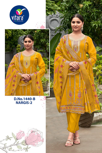 Nargis 2 Vitara Organza Readymade Pant Style Suits Wholesaler