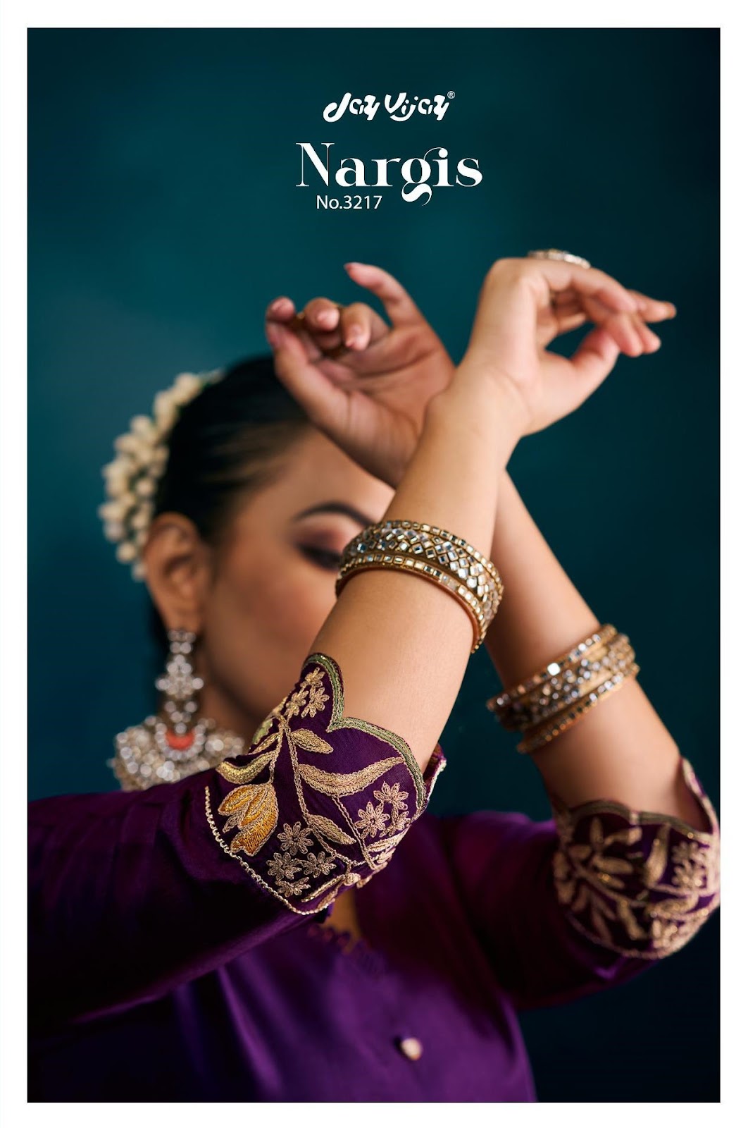 Nargis 3217 Jay Vijay Bemberg Silk Pant Style Suits Exporter
