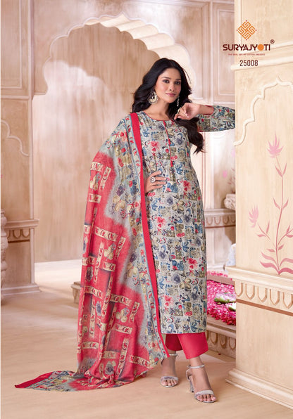 Nargis Cotton Vol 25 Suryajyoti Pure Cotton Pant Style Suits Manufacturer Gujarat