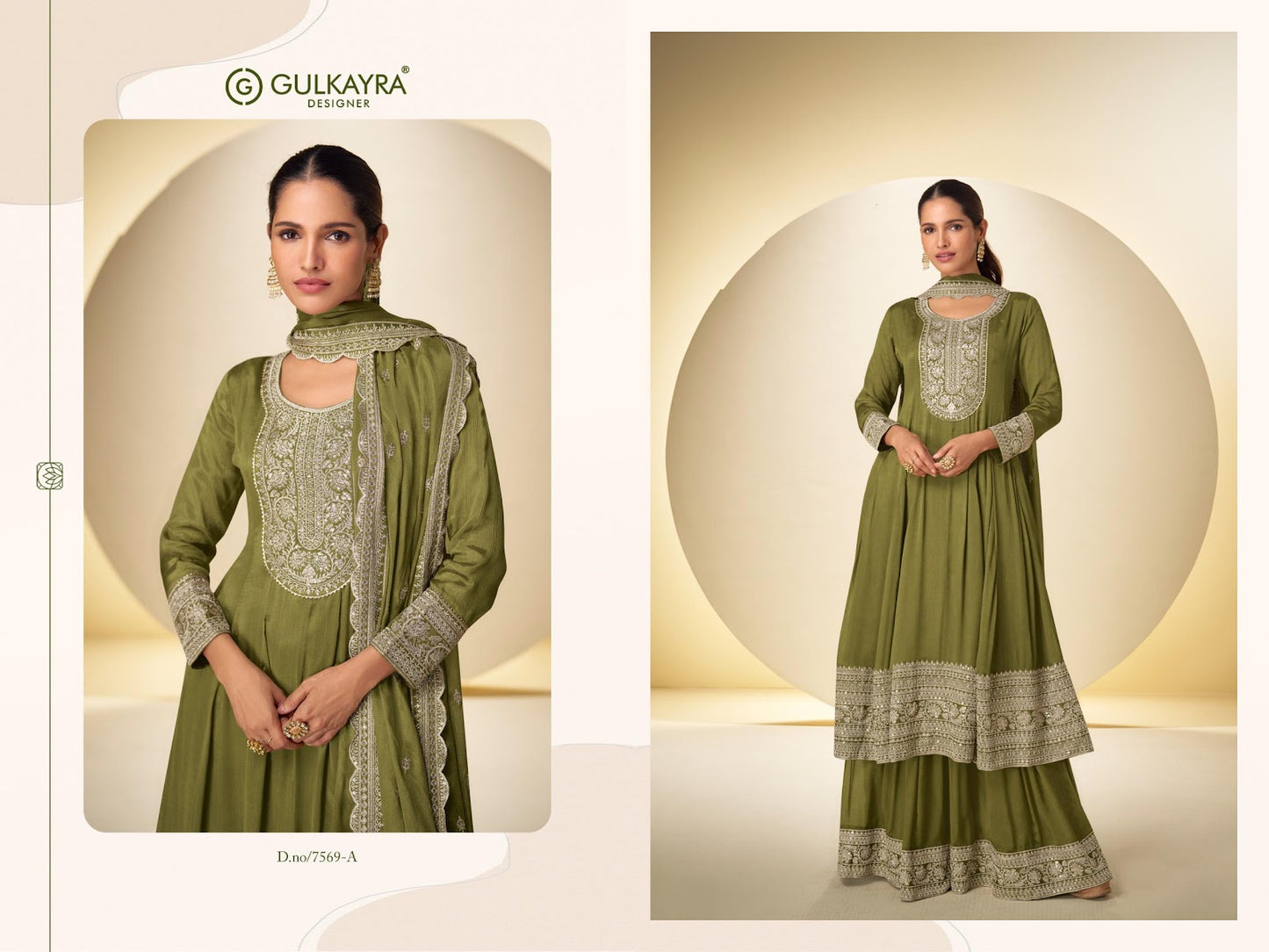 Nargis Gulkayra Designer Chinon Readymade Anarkali Suits Manufacturer Ahmedabad