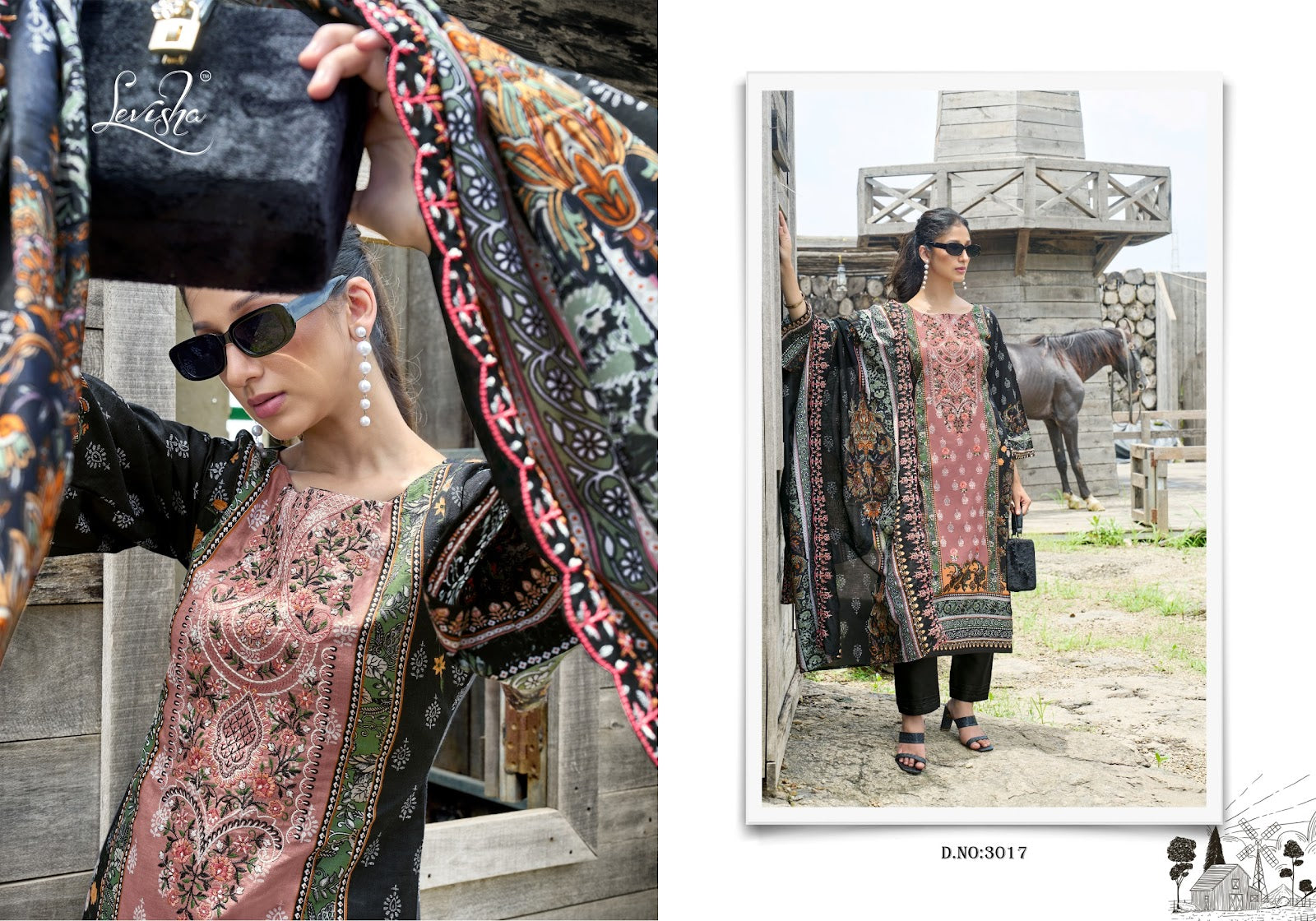 Nargis Nx Vol 3 Levisha Cambric Lawn Karachi Salwar Suits Wholesale Price