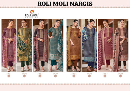 Nargis Roli Moli Pashmina Suits Exporter India