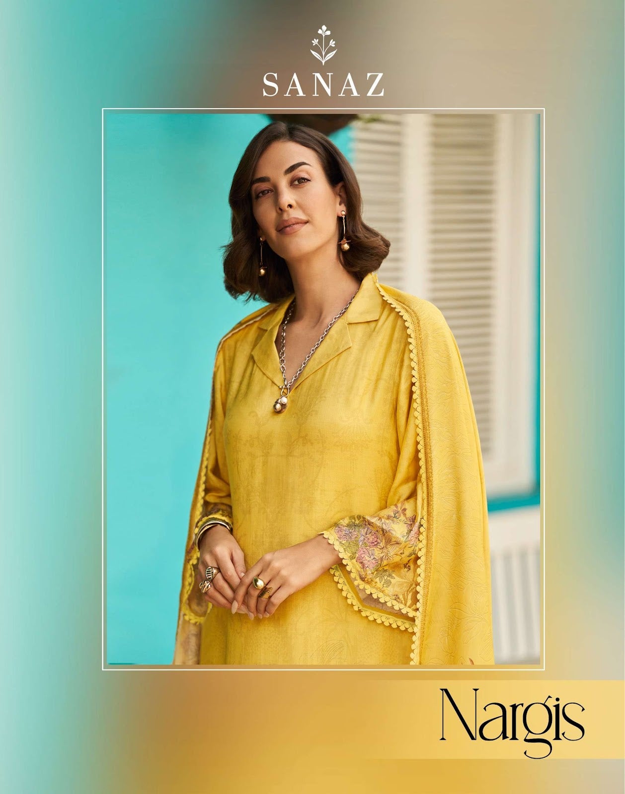 Nargis Sanaz Viscose Muslin Pant Style Suits Wholesale Price