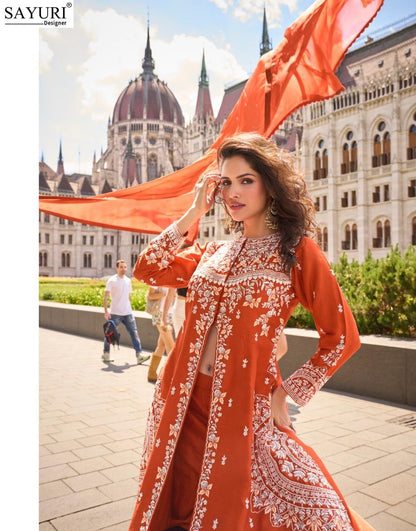 Nargis Sayuri Organza Readymade Suits Exporter India