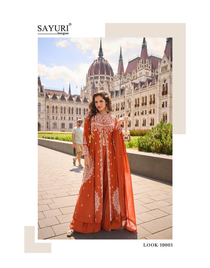 Nargis Sayuri Organza Readymade Suits Exporter India
