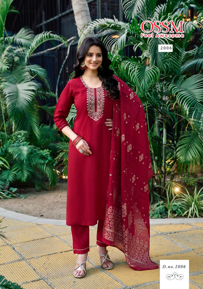 Nargis Vol 02 Ossm Premium Viscose Readymade Suits Wholesaler Ahmedabad
