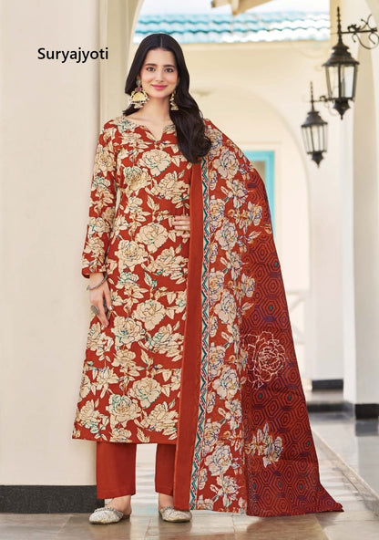 Nargis Vol 27 Suryajyoti Cotton Dress Material Supplier