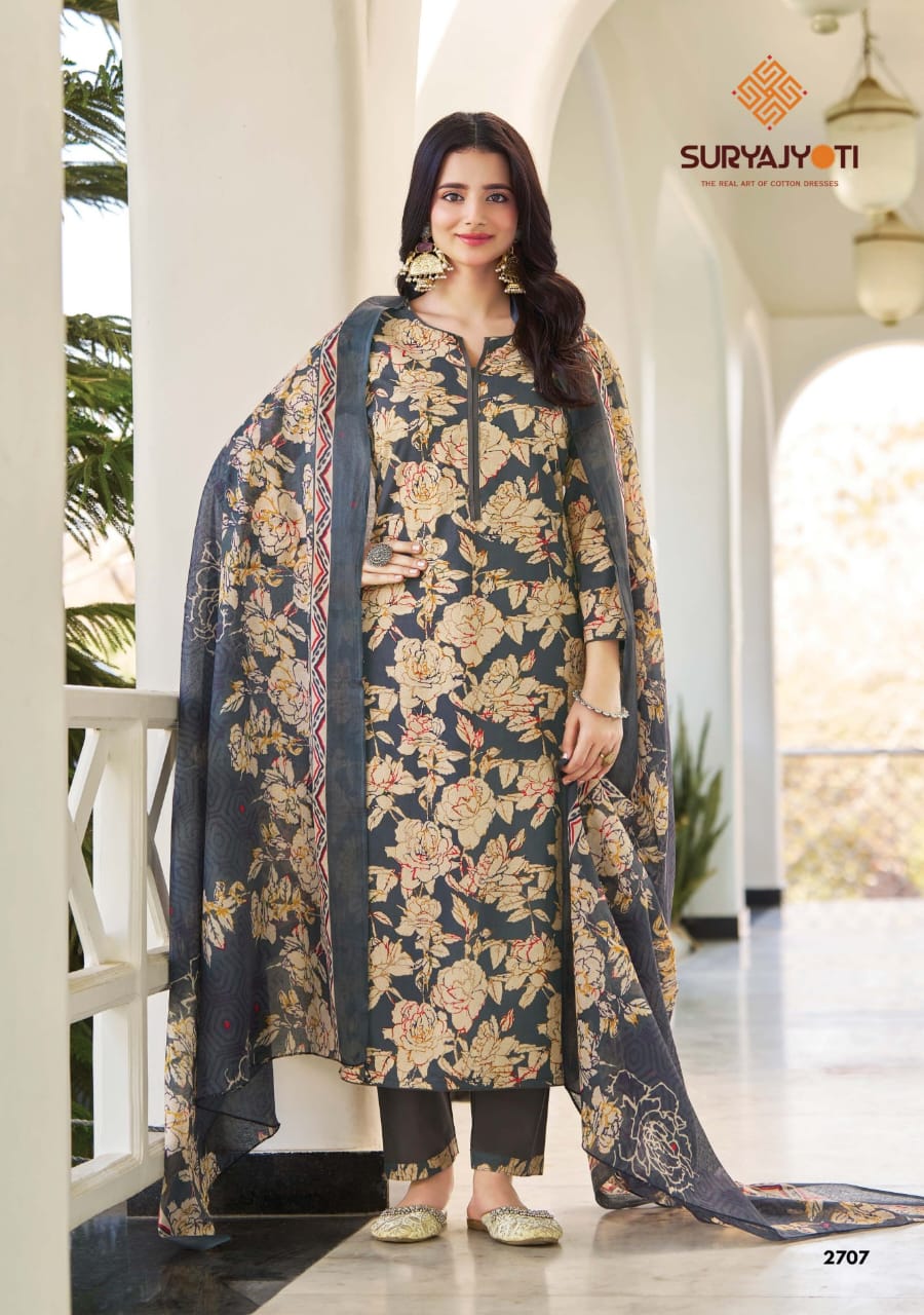 Nargis Vol 27 Suryajyoti Cotton Dress Material Supplier