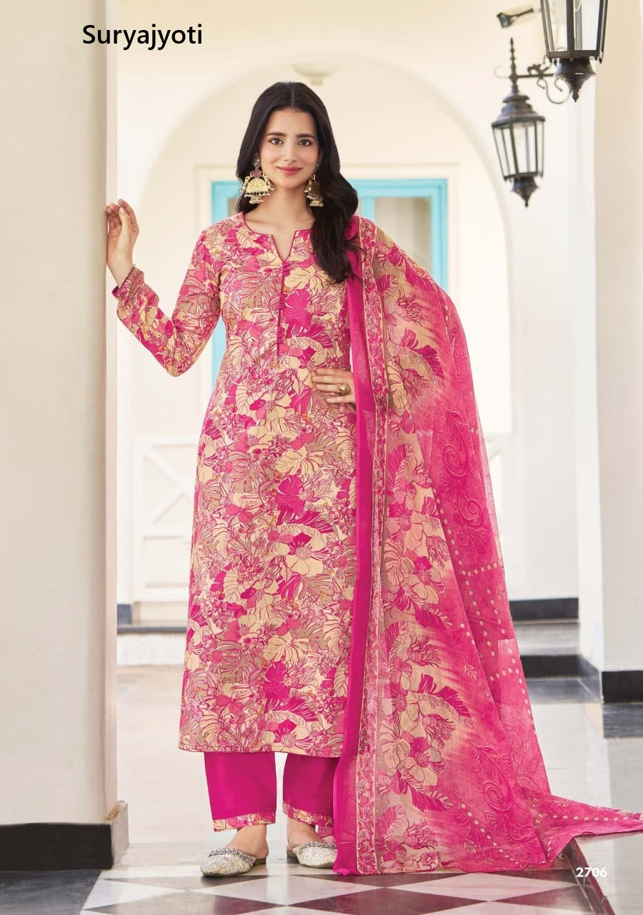 Nargis Vol 27 Suryajyoti Cotton Dress Material Supplier