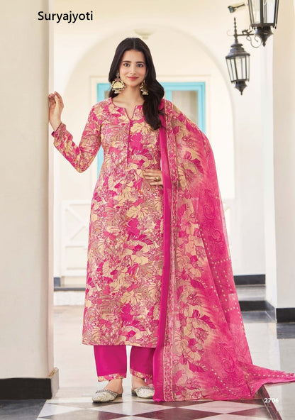 Nargis Vol 27 Suryajyoti Cotton Dress Material Supplier