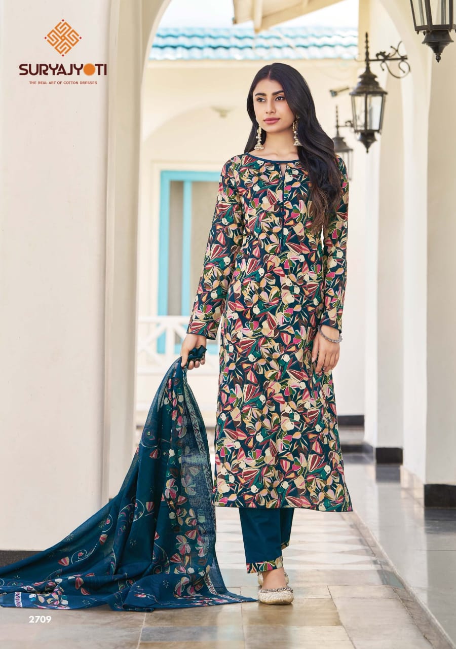 Nargis Vol 27 Suryajyoti Cotton Dress Material Supplier
