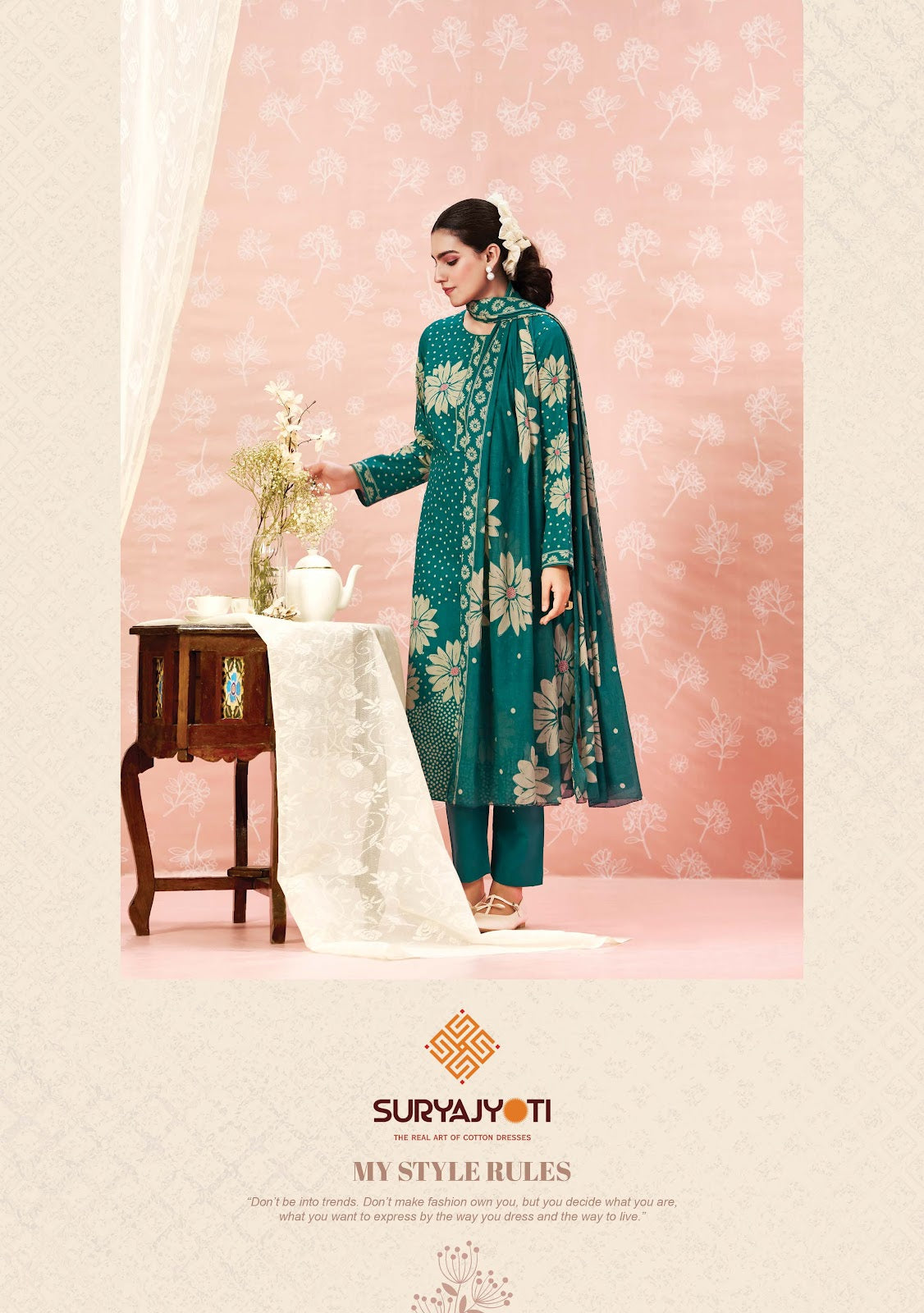 Nargis Vol 28 Suryajyoti Cotton Dress Material Supplier Gujarat