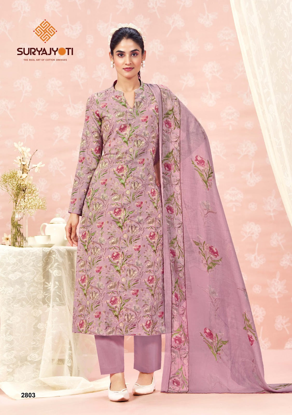 Nargis Vol 28 Suryajyoti Cotton Dress Material Supplier Gujarat