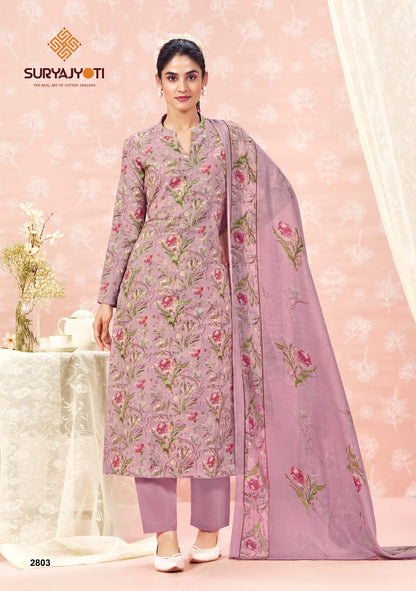 Nargis Vol 28 Suryajyoti Cotton Dress Material Supplier Gujarat