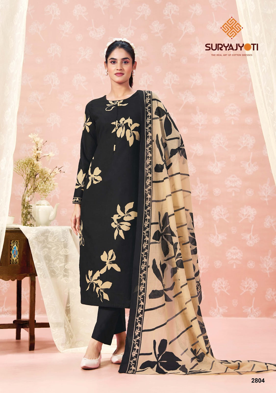 Nargis Vol 28 Suryajyoti Cotton Dress Material Supplier Gujarat
