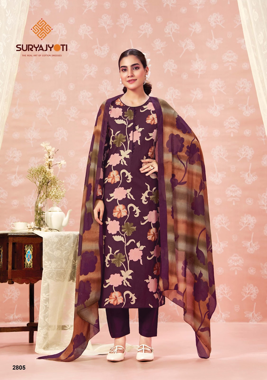Nargis Vol 28 Suryajyoti Cotton Dress Material Supplier Gujarat