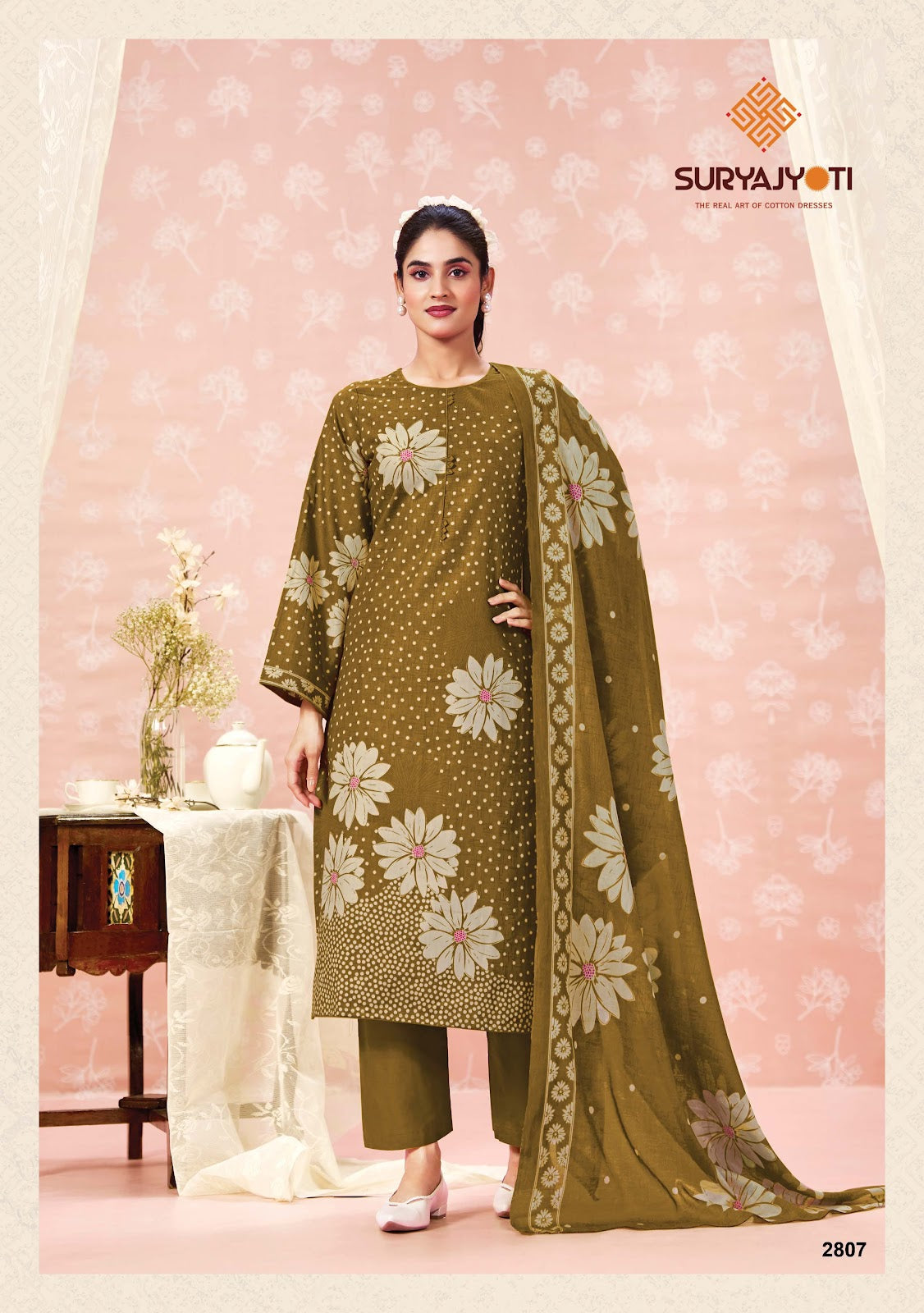 Nargis Vol 28 Suryajyoti Cotton Dress Material Supplier Gujarat