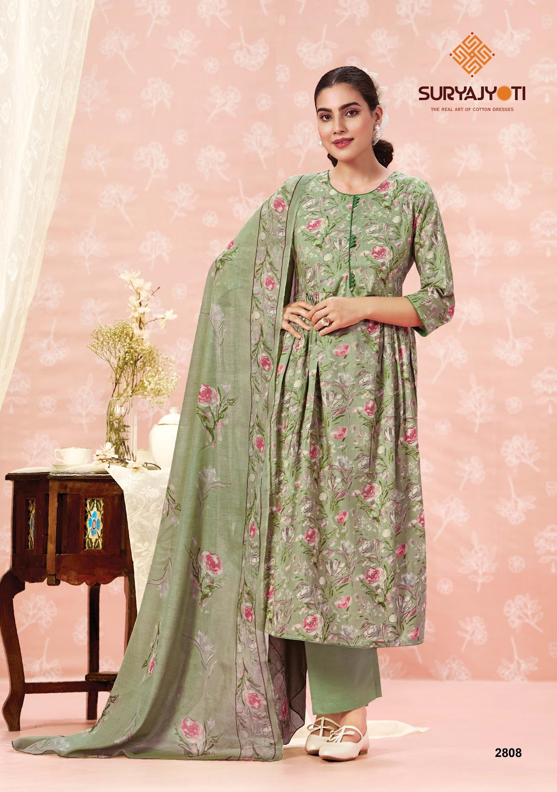 Nargis Vol 28 Suryajyoti Cotton Dress Material Supplier Gujarat