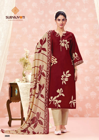 Nargis Vol 28 Suryajyoti Cotton Dress Material Supplier Gujarat