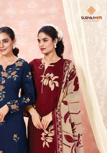Nargis Vol 28 Suryajyoti Cotton Dress Material Supplier Gujarat