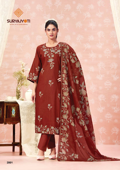 Nargis Vol 28 Suryajyoti Cotton Dress Material Supplier Gujarat