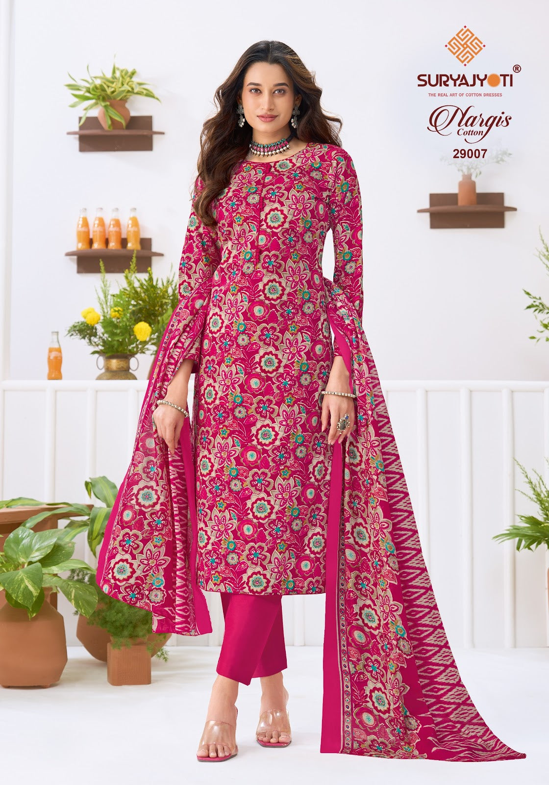 Nargis Vol 29 Suryajyoti Cotton Dress Material Wholesaler