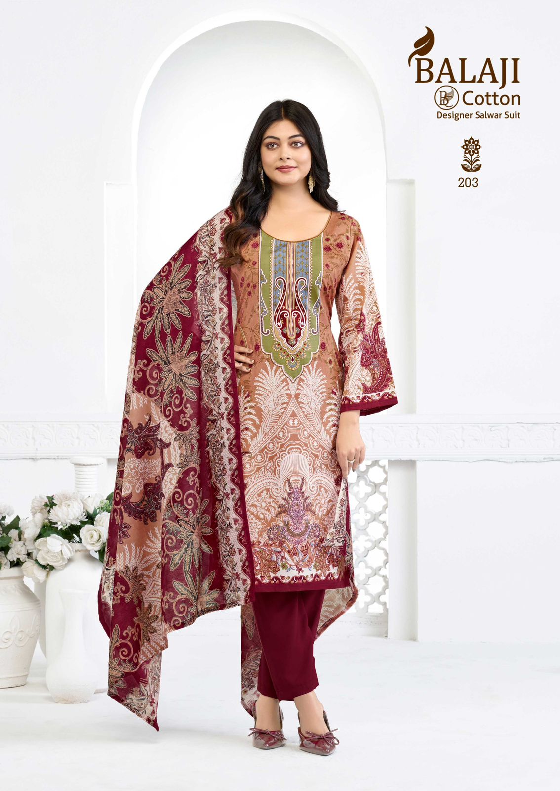 Nargis Vol 2 Balaji Mix Cotton Karachi Salwar Suits Wholesale Price
