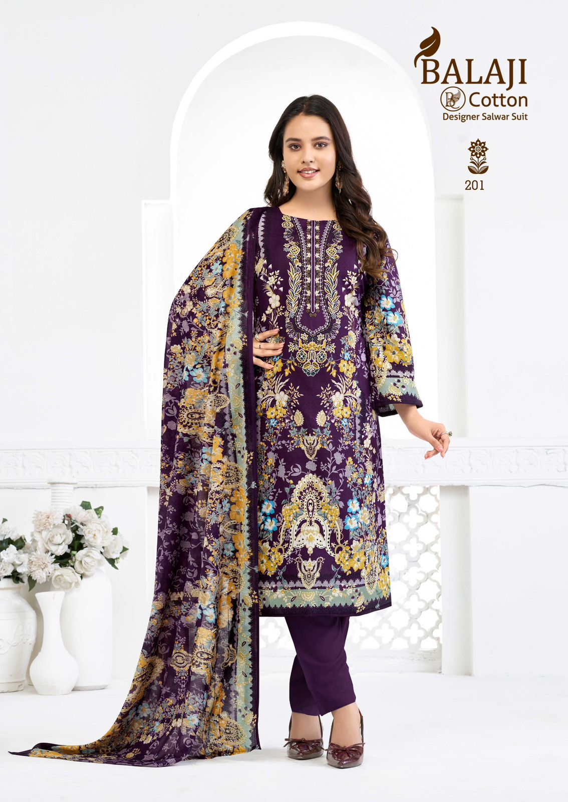 Nargis Vol 2 Balaji Mix Cotton Karachi Salwar Suits Wholesale Price