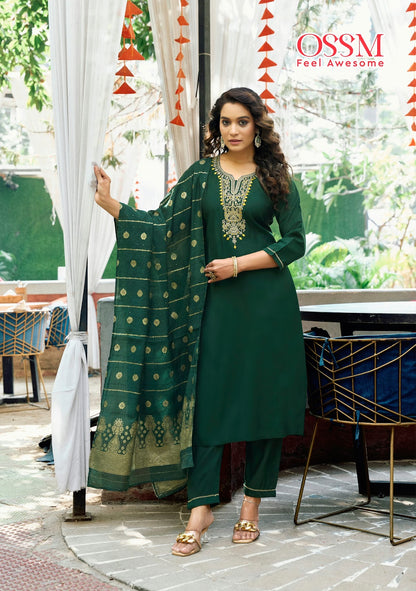 Nargis Vol 2 Ossm Viscose Readymade Pant Style Suits Wholesaler Ahmedabad
