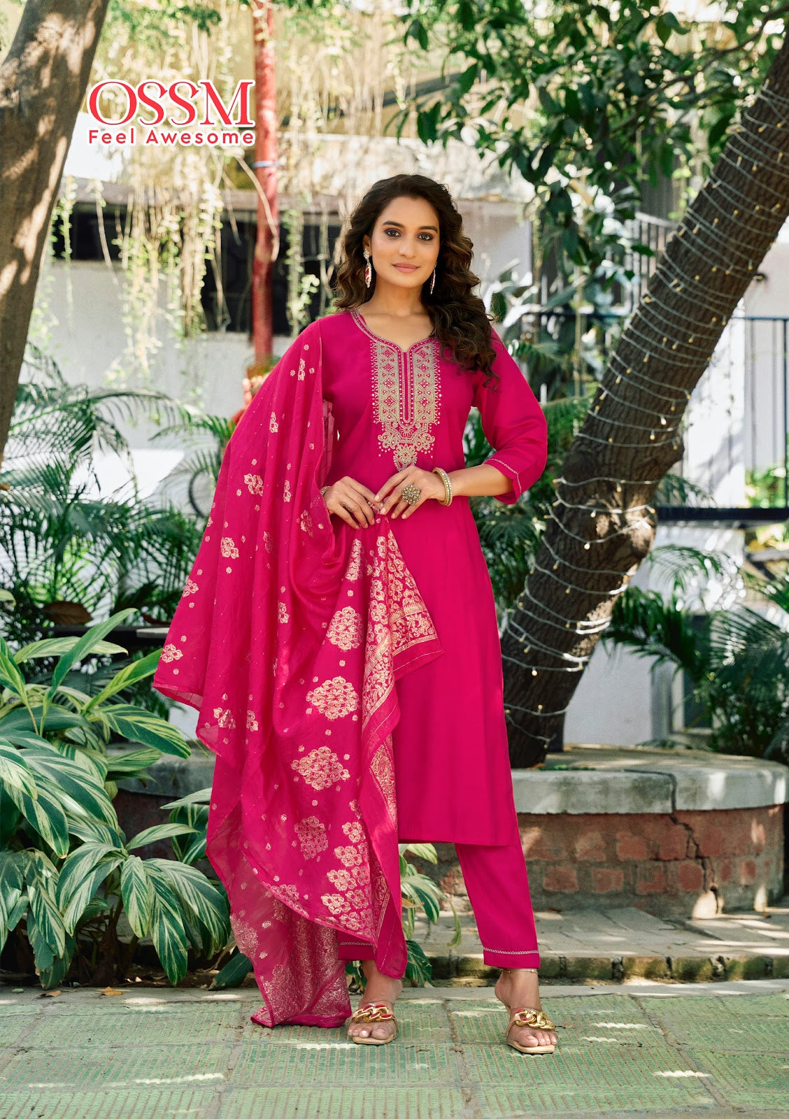 Nargis Vol 2 Ossm Viscose Readymade Pant Style Suits Wholesaler Ahmedabad