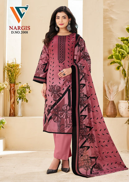 Nargis Vol 2 Vandana Creation Mix Cotton Karachi Salwar Suits Wholesaler Gujarat