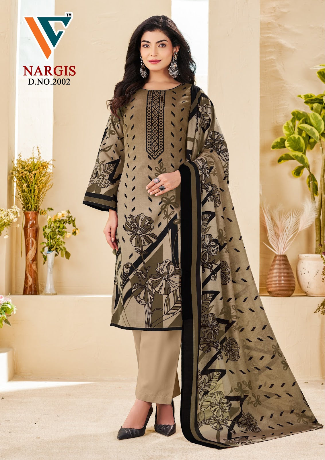 Nargis Vol 2 Vandana Creation Mix Cotton Karachi Salwar Suits Wholesaler Gujarat