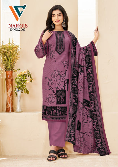 Nargis Vol 2 Vandana Creation Mix Cotton Karachi Salwar Suits Wholesaler Gujarat