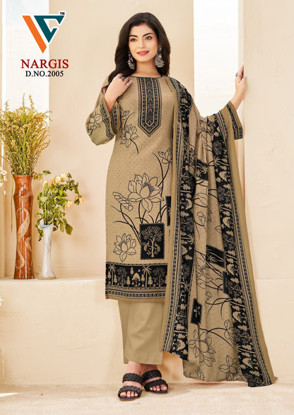 Nargis Vol 2 Vandana Creation Mix Cotton Karachi Salwar Suits Wholesaler Gujarat