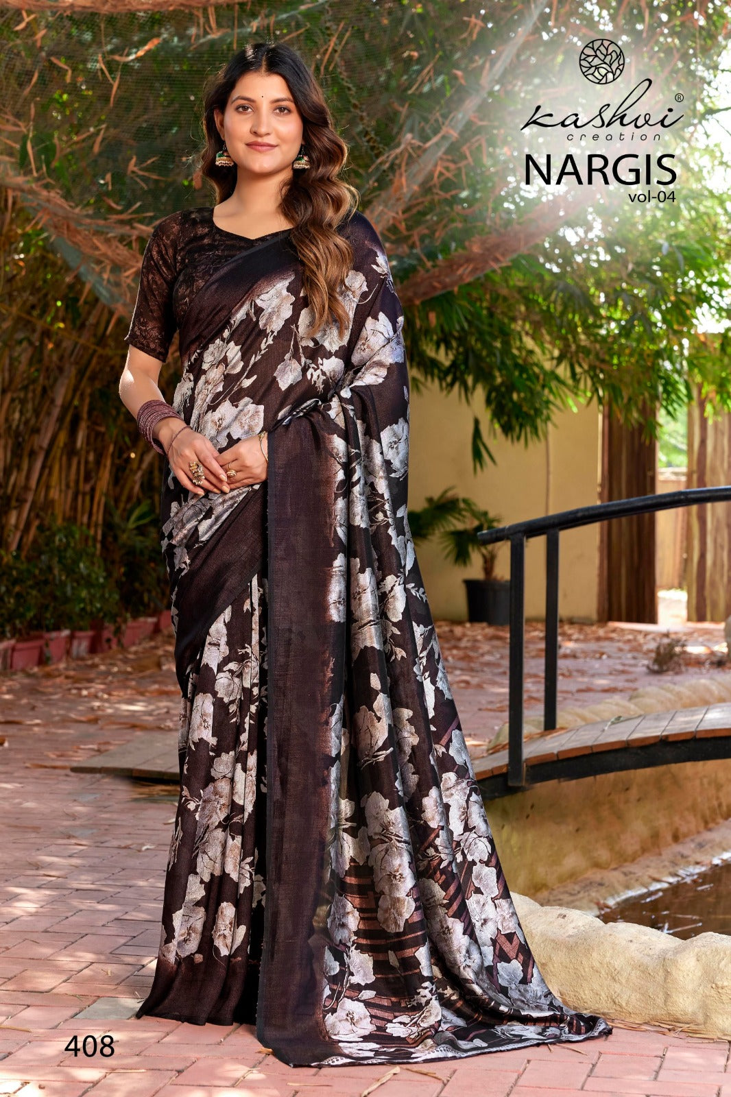 Nargis Vol 4 Kashvi Creation Vichitra Sarees Exporter India