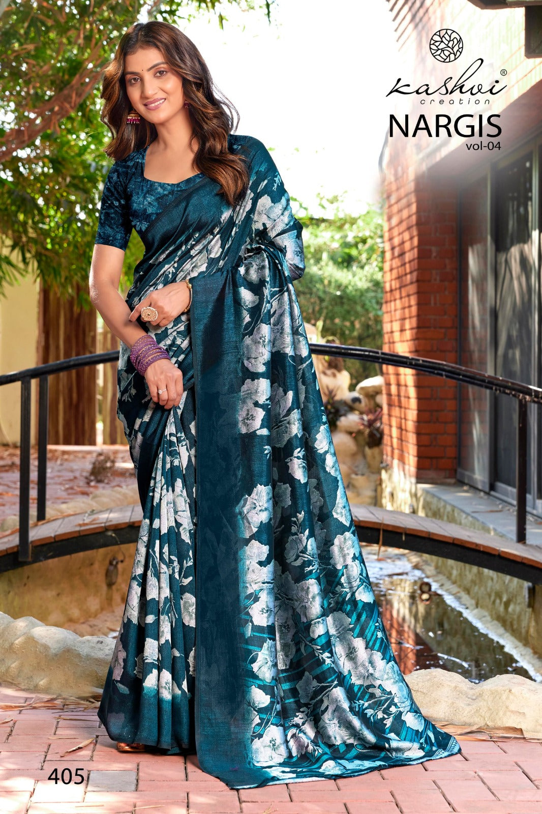 Nargis Vol 4 Kashvi Creation Vichitra Sarees Exporter India